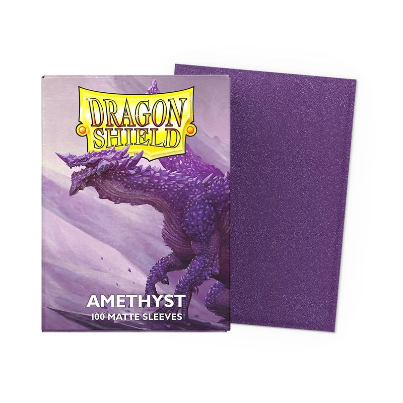 Dragon Shield | Standard Size Matte Card Sleeves | 100 CT - Smooth & Tough TCG Sleeves - Compatible with Pokemon, Flesh & Blood, One Piece & Magic The Gathering | Amethyst - Image 2