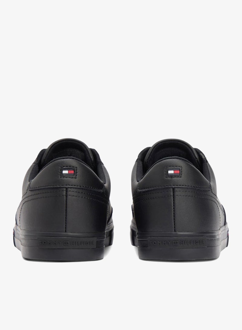 TOMMY HILFIGER Signature Midsole Lace-Up Trainers With Leather - Image 3