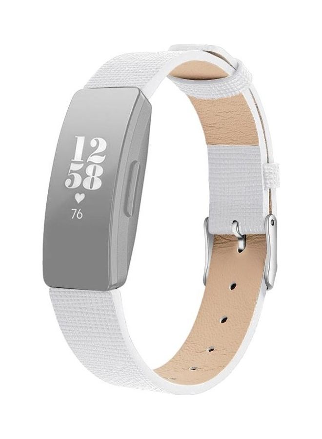 NIBEMINENT Replacement Wrist Strap For Fitbit Inspire / HR White - Image 1