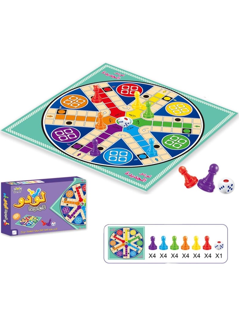 لعبة الشطرنج العربية، ألعاب لوحية، مجموعة لـ 4 لاعبين، 6 لاعبين للأطفال والبالغين (B-6 لاعبين) - Image 1