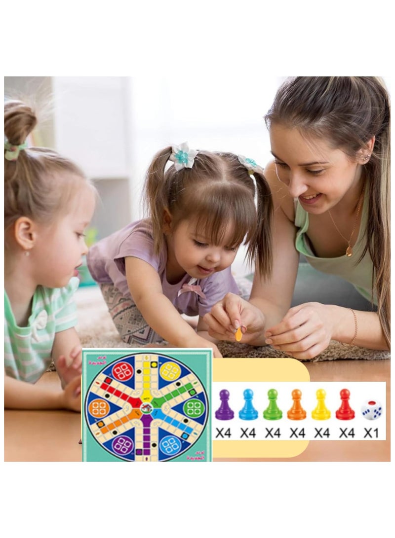 لعبة الشطرنج العربية، ألعاب لوحية، مجموعة لـ 4 لاعبين، 6 لاعبين للأطفال والبالغين (B-6 لاعبين) - Image 2