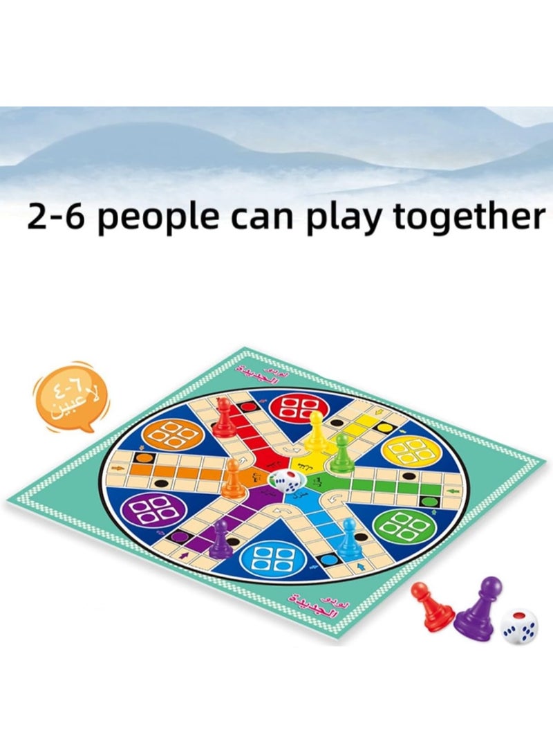 لعبة الشطرنج العربية، ألعاب لوحية، مجموعة لـ 4 لاعبين، 6 لاعبين للأطفال والبالغين (B-6 لاعبين) - Image 3