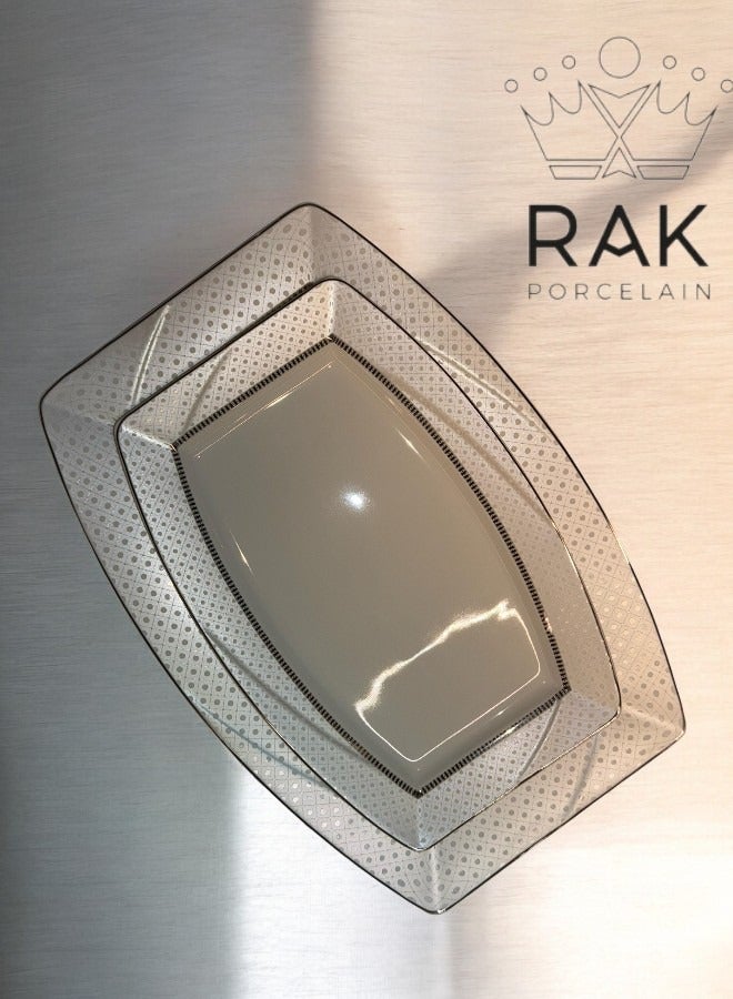 راك بورسلين طقم سفرة فاخر من البورسلين الفاخر - يتكون من ٥٨ قطعة - Image 4