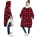 PAVILIA PAVILIA Wearable Blanket Hoodie with Neck Warmer, Plush Oversized Sweatshirt, Big Hooded Blanket Sweater with Giant  - Image 2