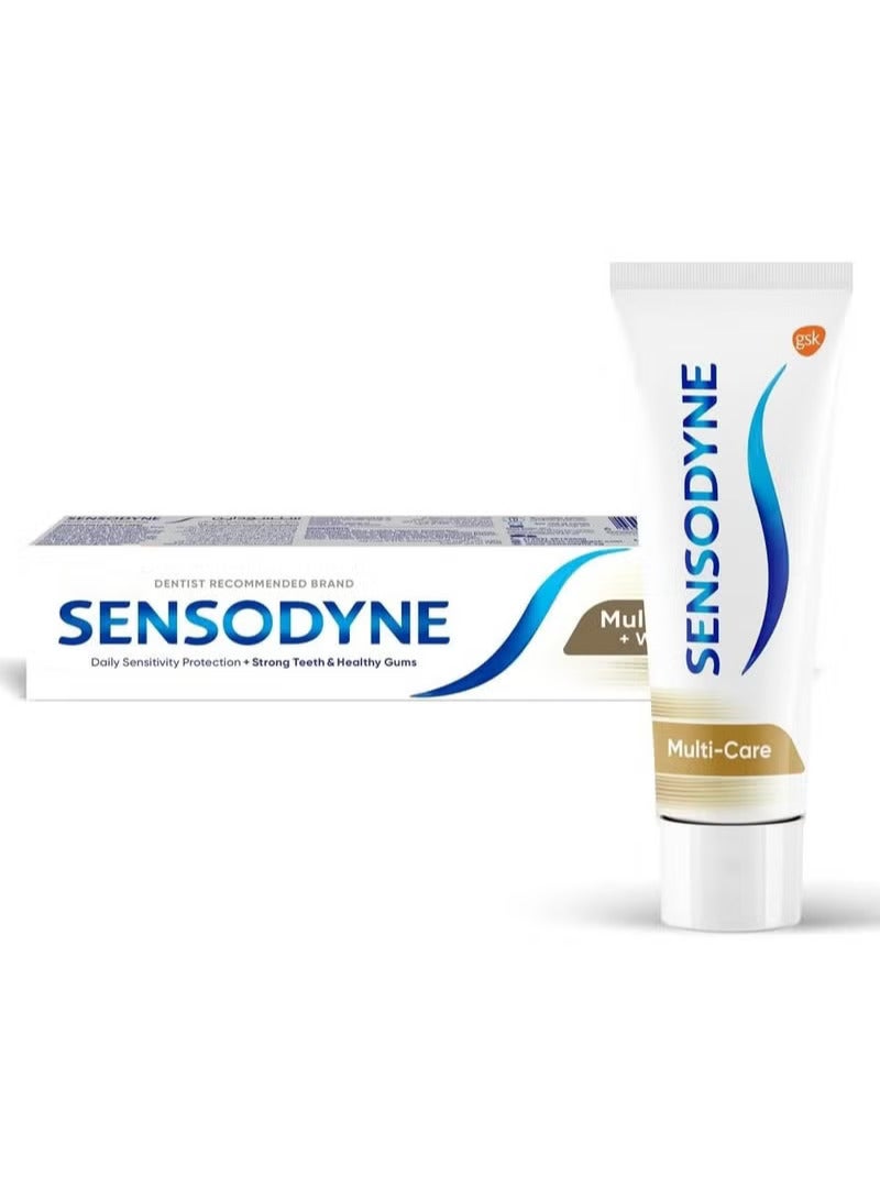 سنسوداين معجون أسنان سنسوداين عناية متعددة وتبييض، 100 مل