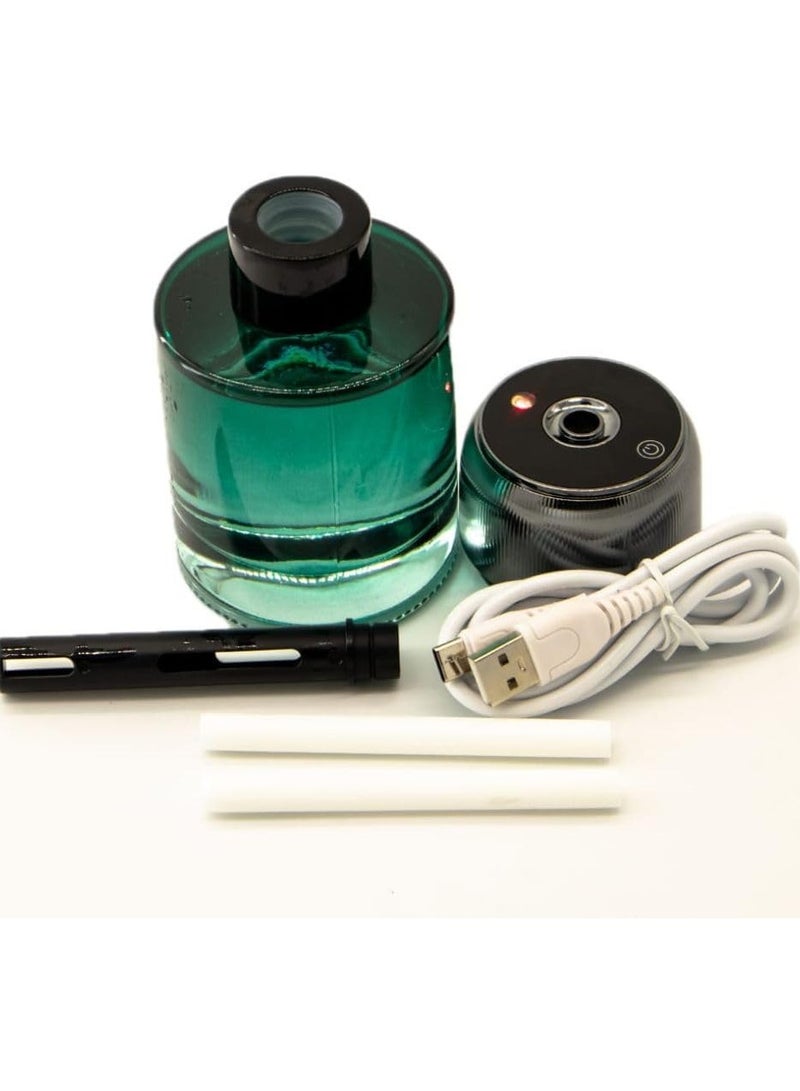 ELTRAZONE Car Fragrance Perfume Diffuser Humidifier Aromatherapy Portable Diffuser Air Freshener  Multi-Mode Adjustable Essential Oil Green, 160ML French Spices - Image 5