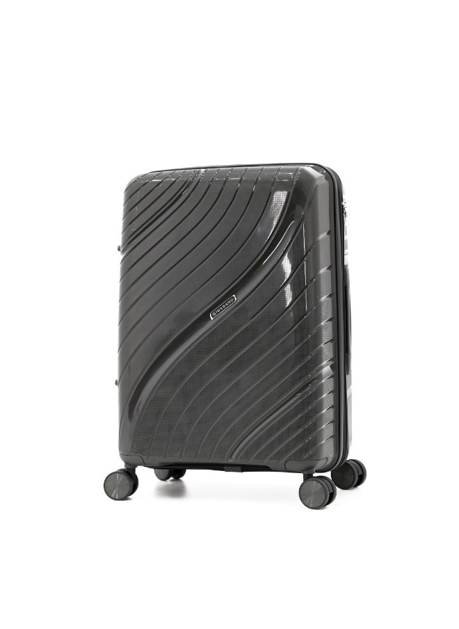 GIORDANO Durable PP Hard Shell Luggage Trolley Bag 5 Pieces Set,Grey (BC-14,S-20,M-24,L-28,XL-32 Inch)  - Image 2