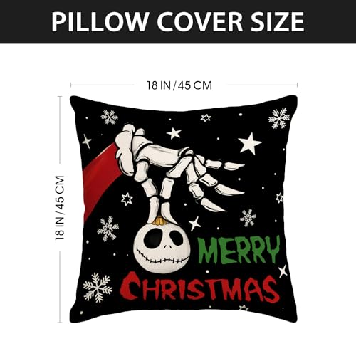 Yarcooly Christmas Pillow Cover Winter Xmas Pillow Case Decor Holiday Christmas Decorations for Home Party Sofa Bedroom - Image 3