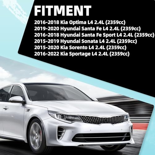 Mocar7 Intake Manifold Runner Control VCM Motor Compatible with Hyundai Sonata Santa Fe Sport Kia Sportage Sorento Optima 2.4L L4 2015-2022 Replace 28323-2GGA1 - Image 2