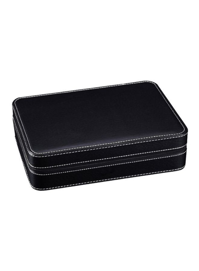NIBEMINENT 10-Slot Portable PU Leather Watch Box - Image 1