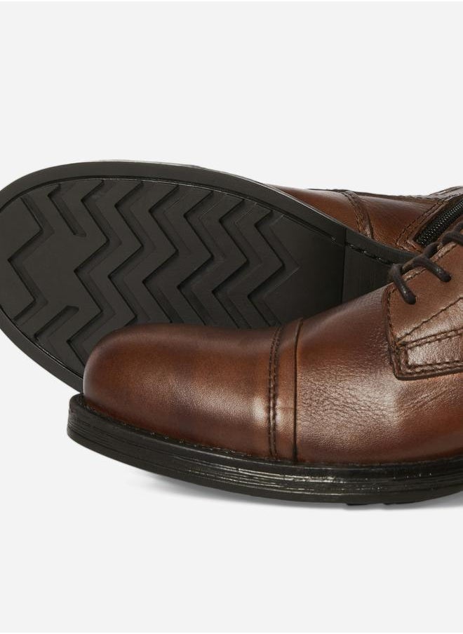 JACK & JONES Lace Up Round Toe Leather Boots  - Image 5