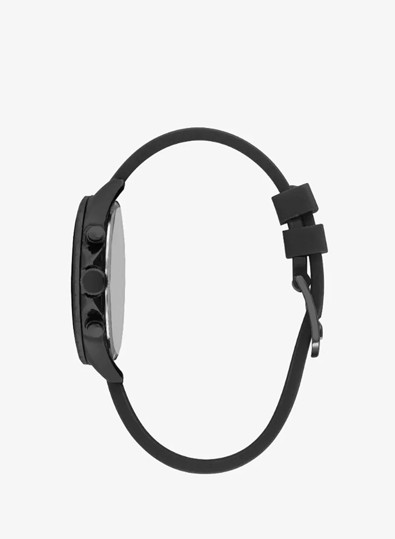 Lee Cooper Black Men's Silicone Multi Function Watch LC07210.651 - 45 mm for Men | Best Price UAE