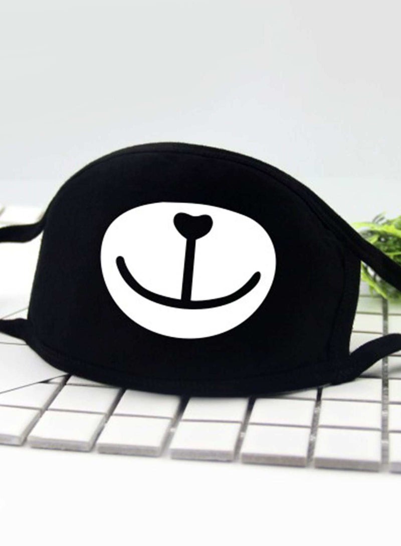Cartoon Bear Pattern Cotton Face Mask  - Image 2