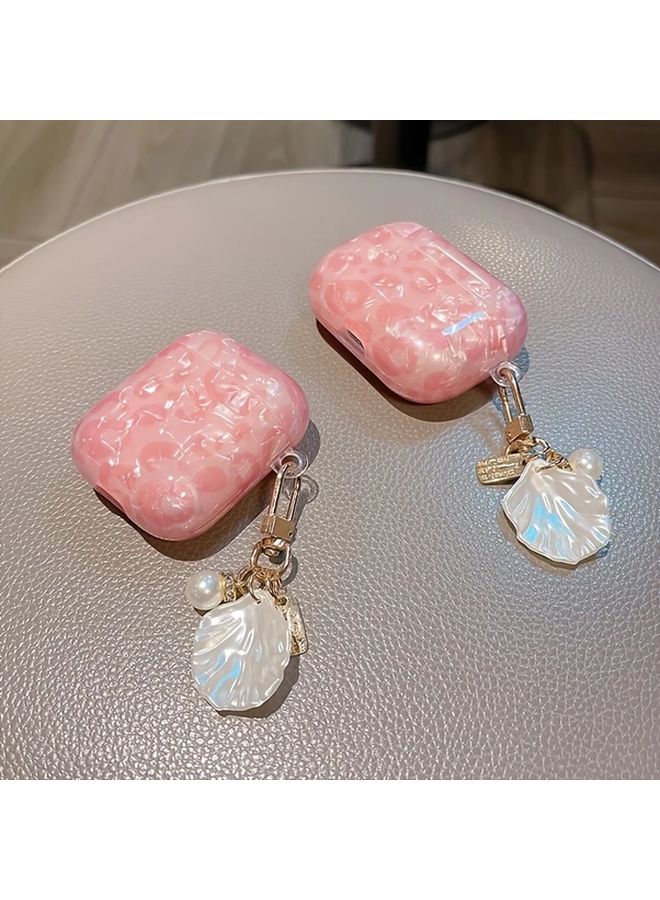 AirPods Pro Pro2 Protective Case Soft Shell Pink Leopard Print Design - Image 2