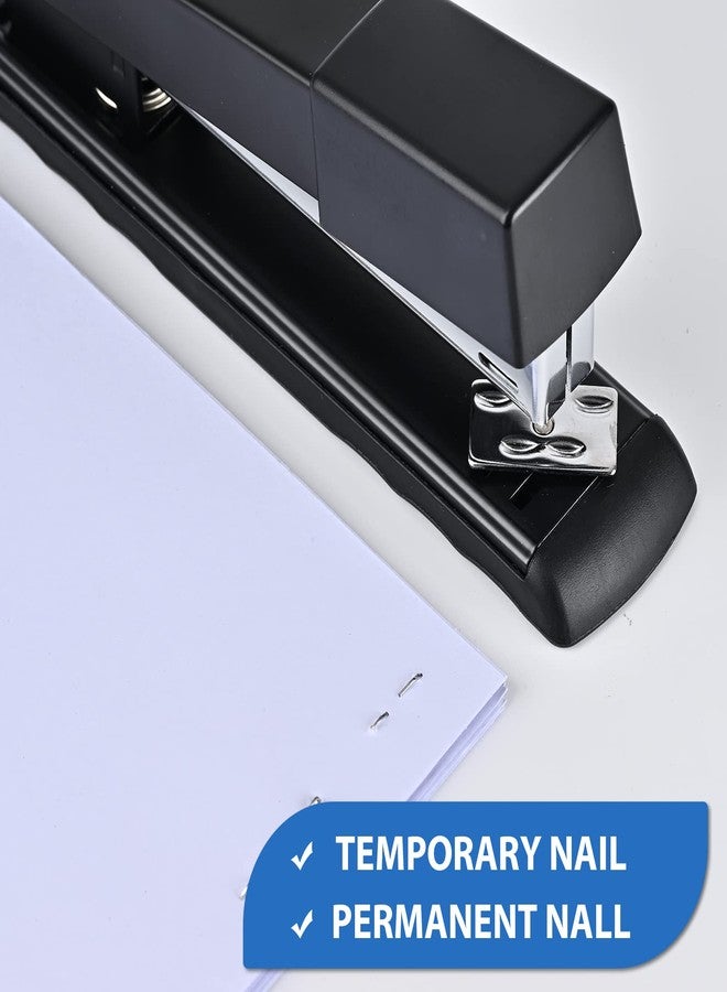 Craftinova Metal Desktop Stapler - 25 Sheet Capacity, Heavy Duty, Black, with 2000 Staples & Remover, Office Use, 6 Pack - Image 4