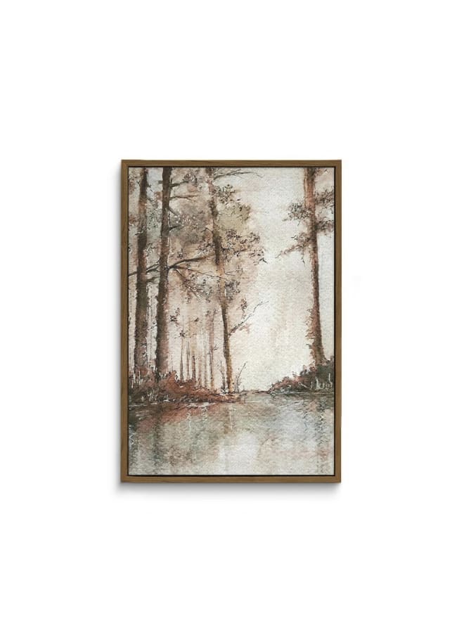 Home Gallery Landscape hand drawing watercolor framed wall art 120x80 - Image 3