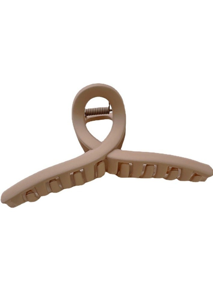 Goolsky Large Matte Shark Hair Claw Clip - Vintage & Simple Style, Solid Color, Resin Material For Thick Hair - Perfect For Women's Autumn/Winter Hairstyles - Image 5