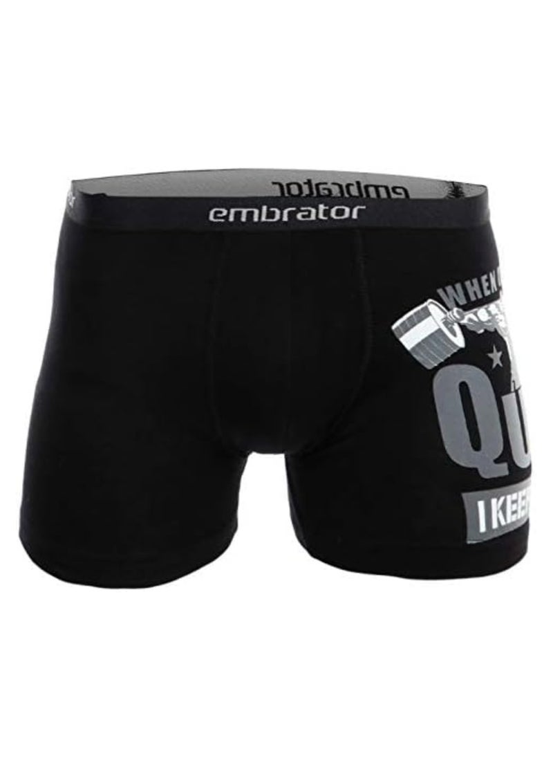 embrator Pack of 3 Printed Cotton Lycra Boxer for Men  - Image 2