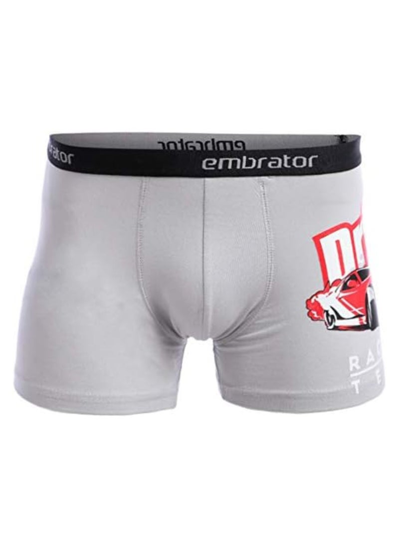 embrator Pack of 3 Printed Cotton Lycra Boxer for Men  - Image 3