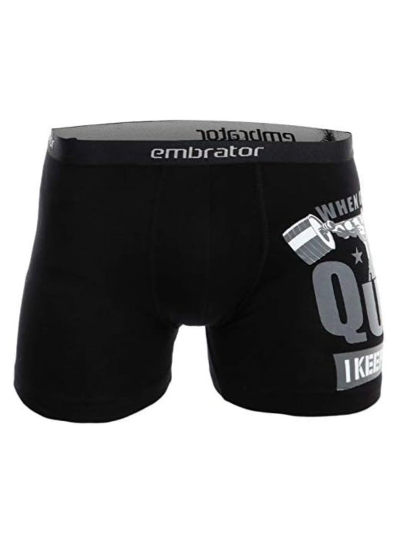 Embrator Pack of 3 Printed Cotton Lycra Boxer for Men - Image 2