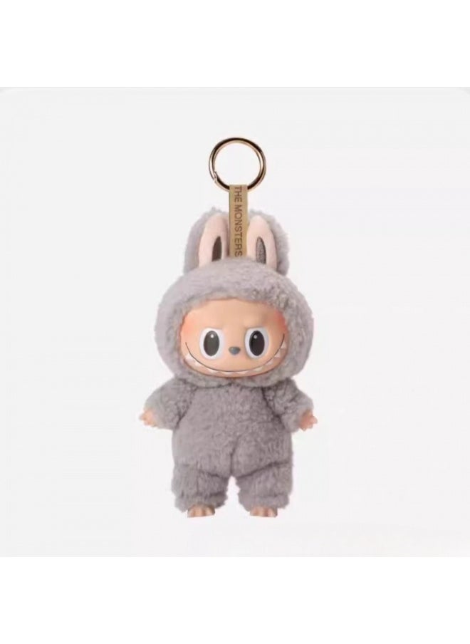 LABUBU Labubu Heart-fluttering Macaron Vinyl Face Blind Box Plush Toy Labubu Doll Keychain 