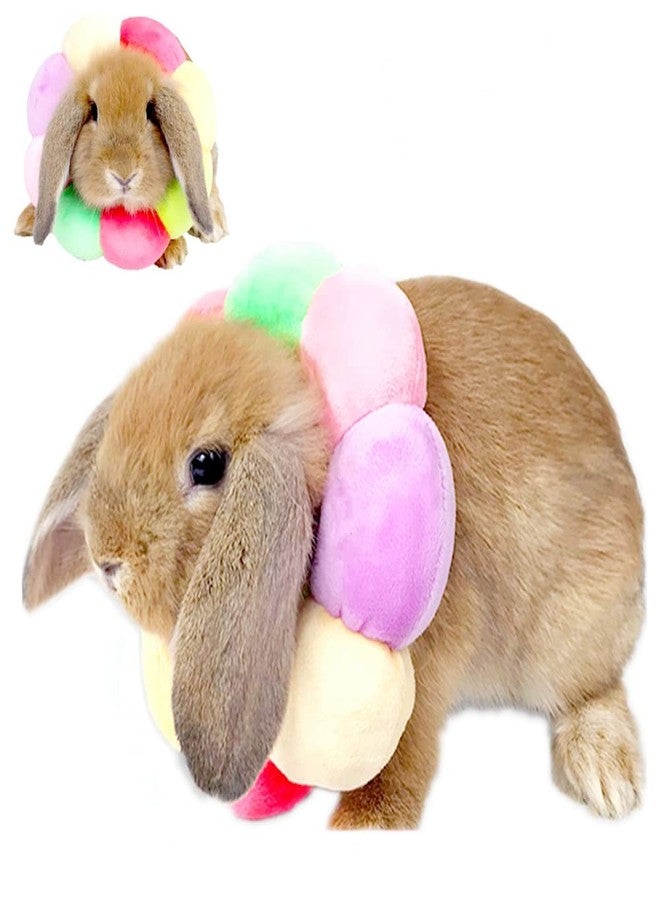 WCDJOMOP Adjustable Rabbit Protection Cone Collar,Soft Pet Recovery Collar for Rabbit/Chinchilla/Guinea Pigs/Kitten After Surgery Wound Healing,Elizabeth Neck Recovery E-Collar for Small Animals (XS) - Image 1