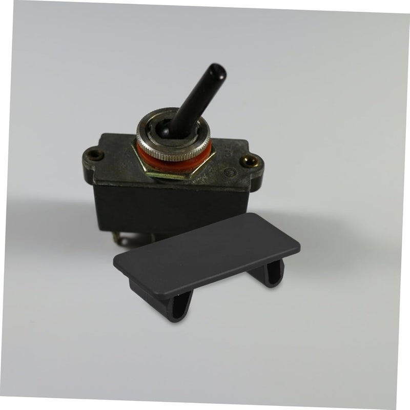 8 قطع أغطية لوحة مفاتيح التبديل الصخرية من مادة ABS السوداء، أغطية مقاومة للعوامل الجوية لمفاتيح التبديل للوحة القيادة في السيارات - Image 5