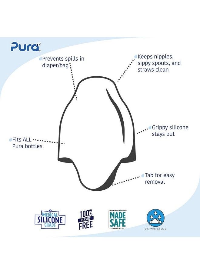 Pura - Kiki Silicone Travel Cover Blue 0 Months+ - Image 1