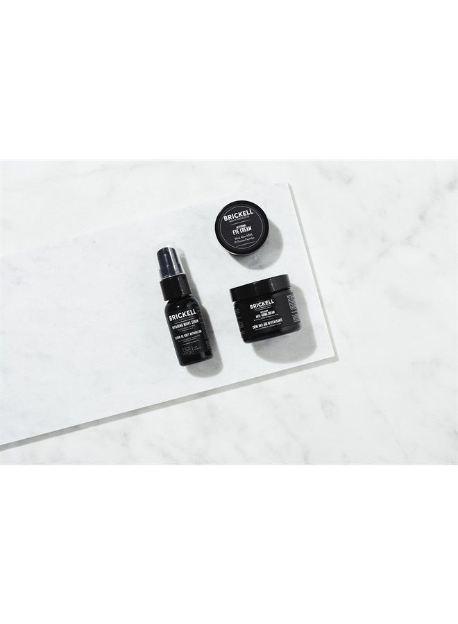 Brickell Men's Products Brickell Men's Advanced Anti-Aging Routine, Night Face Cream, Vitamin C Facial Serum and Eye Cream, Natural and Organic, Unscented, Skin Care Gift Set - Image 4