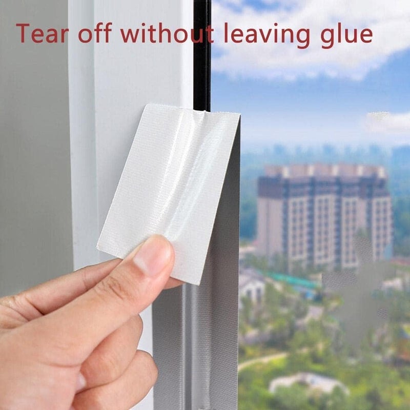 Amuer Window Waterproof Weather Sealing Tape, Self Adhesive Draft Stopper - White - Image 3