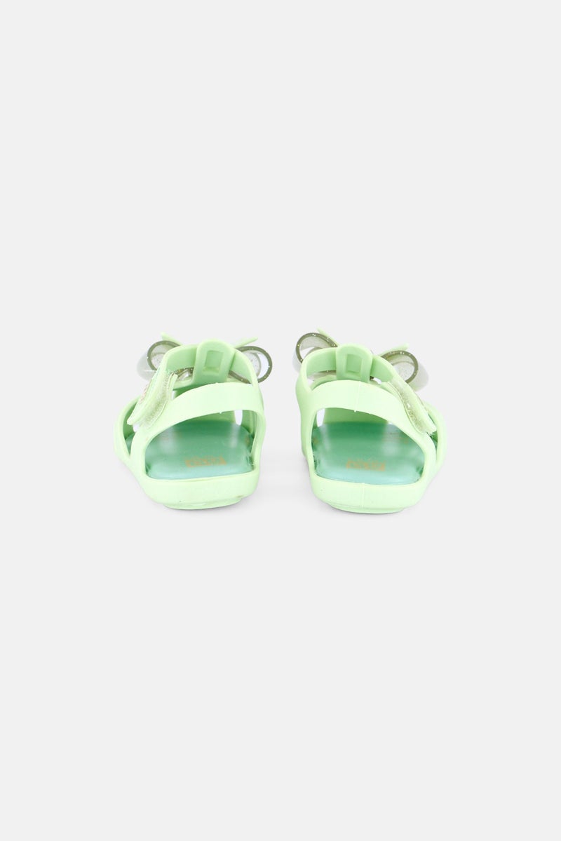 Zaxy Toddlers Girl Velcro Closure Sandal, Green  - Image 2
