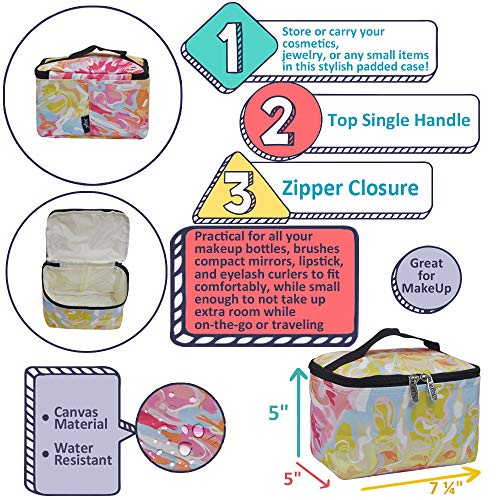 NGIL Travel Cosmetic Bag Makeup Bag Organizer for Women and Girls (Turtle-Navy) - Image 3