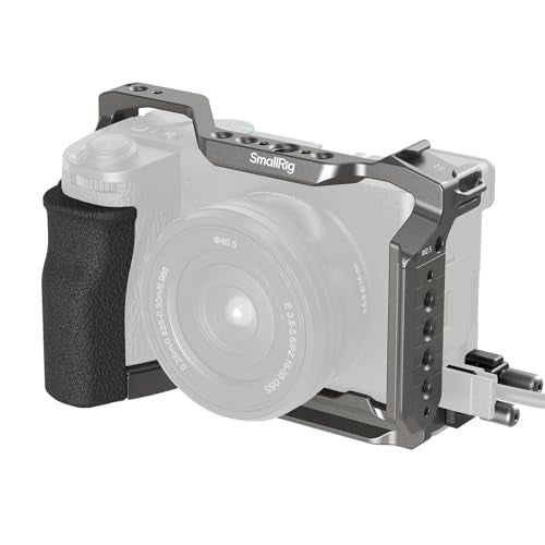 SMALLRIG طقم قفص إطلاق سريع هوكلوك من سمولريج لكاميرا سوني ألفا 6700، مع واجهات تثبيت متعددة ولوحة إطلاق سريع مدمجة لقاعدة أركا-سويس وسكة ناتو، مع مشبك كابل لـ HDMI - 5060 - Image 1