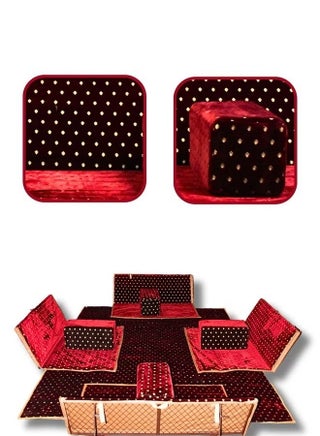 Ground camping mattress set with four mattresses and chairs made of high-quality fabric - red - 120x110x25 cm - pzsku/ZC5CAE236A4F68F06AE29Z/45/1749034502/12e6199e-ab43-4c3d-9c72-bab54ed5d2b9