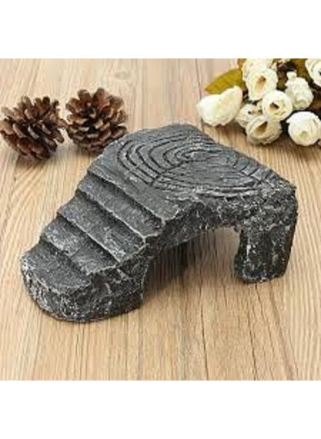 NomoyPet منحدر منصة التشمس لحوض السمك، ديكور خزان السلحفاة، الموطن، المناظر الطبيعية - Image 1