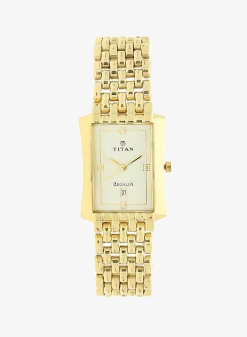TITAN Men's Metal Analog Watch 1927YM05 - 25 mm