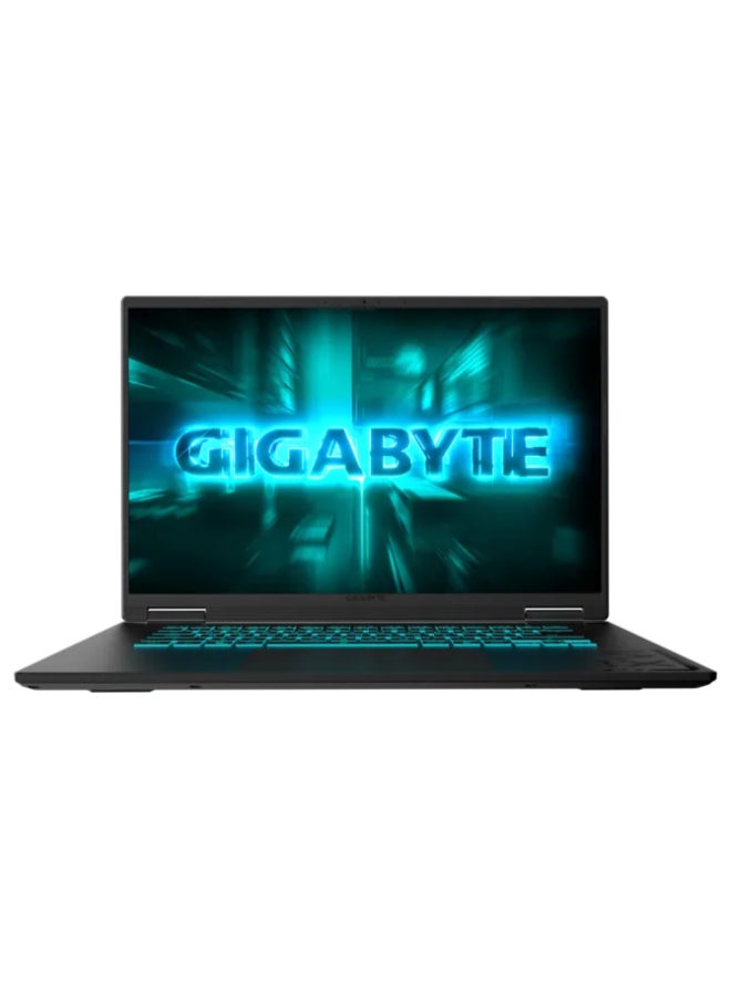 جيجابايت لابتوب ألعاب A16 CVHI3AE894SD بشاشة 16 بوصة عالية الدقة بالكامل (1920x1080)، معالج Intel Core i7 13620H، ذاكرة وصول عشوائي 16 جيجابايت DDR5، قرص صلب SSD بسعة 1 تيرابايت، بطاقة رسومات Nvidia GeForce RTX 5060 بسعة 8 جيجابايت، نظام تشغيل DOS (بدون ويندوز)، لون أسود أسود - Image 1