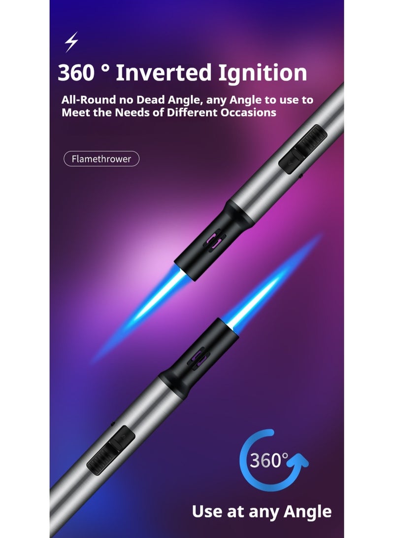 JiFENG Torch Lighters, Adjustable Jet Flame Butane Lighter-Refillable Suitable Moxibustion,Candles,Kitchen(Butane Not Included) - Image 5