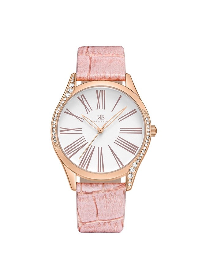 KENNETH SCOTT Women's Polyurethane Analog Watch K23534-RLES - 36 mm  - Image 1