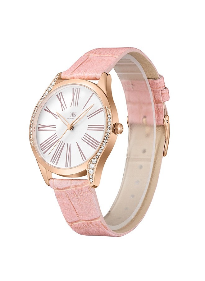 KENNETH SCOTT Women's Polyurethane Analog Watch K23534-RLES - 36 mm  - Image 2