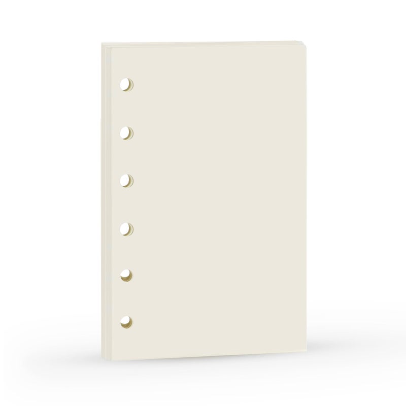 A7 Planner Inserts, Binder Refills for 6 Ring Spiral Notebook, Mini Blank Paper,6 Holes,for Portable planner, 45sheets/90 pages, 4.84 x 3.23'', Harphia