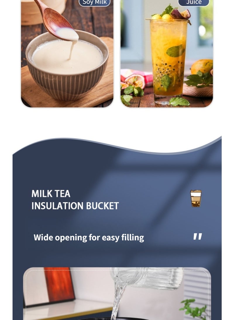 ✨ وعاء مشروبات عازل سعة ١٠ لتر بلون العاج الأنيق ✨ دلو مشروبات من الفولاذ المقاوم للصدأ للجمعات العائلية السعودية والاستخدام التجاري | يحافظ على درجة الحرارة ١٢ ساعة | صنبور مضاد للتسرب - Image 3