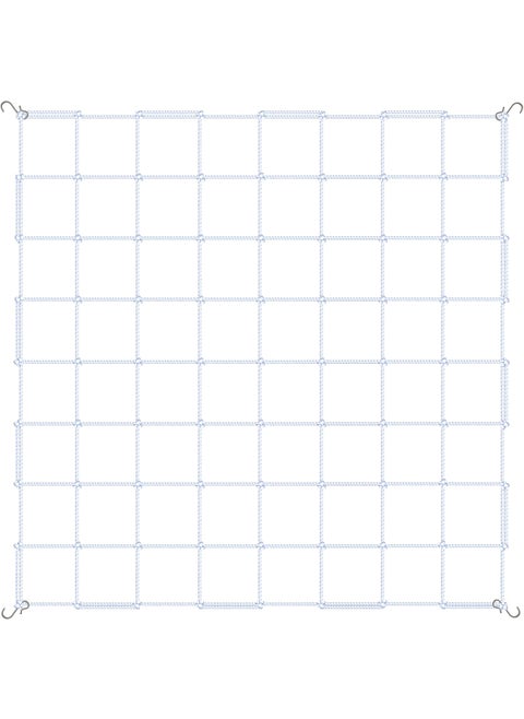 iPower 4 x 4 Grow Room Trellis Netting for 59x59 Room HeavyDuty Elastic Plant Net with Hooks Flexible Hydroponics Support for Climbing Plants Vegetables Fruits Flowers Vines