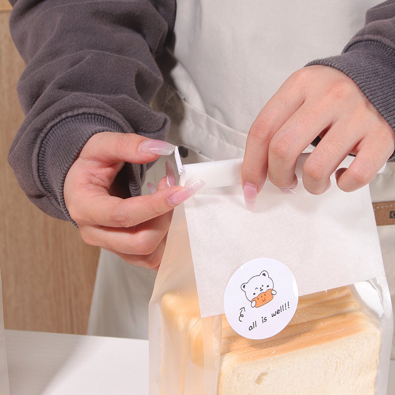 Toast Bread Packing Bag Slice Toast Sweet Potato Horn Bag Biscuit Packing Bag Baking Wire Self-Sealing Bread Bag - Image 4