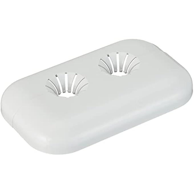 115216 ROSETTE DOUBLE HINGED WHITE - Image 1