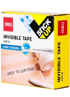 Deli 12-Piece Deli Invisible Office Tape, 33 Meter Length X 18 mm Width  - Image 2