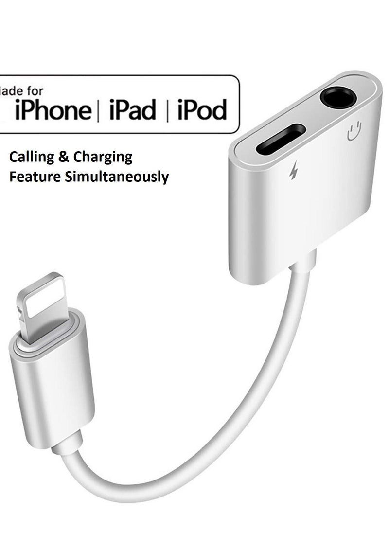 Phone Planet - Headphone And Charger Adaptor White - Image 1