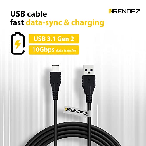 BRENDAZ USB C Cable 3.1 USB A to USB C Cable, Compatible with Canon EOS RP, EOS R, R5, R6, EOS R8 Mirrorless Digital Camera, Type C Cable Cord Supports Data Transfer 10Gbps - Image 3