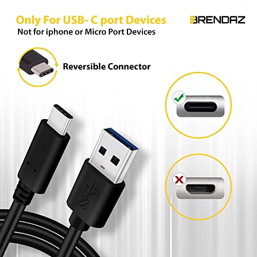 BRENDAZ USB C Cable 3.1 USB A to USB C Cable, Compatible with Canon EOS RP, EOS R, R5, R6, EOS R8 Mirrorless Digital Camera, Type C Cable Cord Supports Data Transfer 10Gbps - Image 5