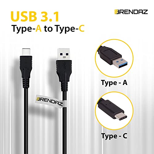 BRENDAZ USB C Cable 3.1 USB A to USB C Cable, Compatible with Canon EOS RP, EOS R, R5, R6, EOS R8 Mirrorless Digital Camera, Type C Cable Cord Supports Data Transfer 10Gbps - Image 2